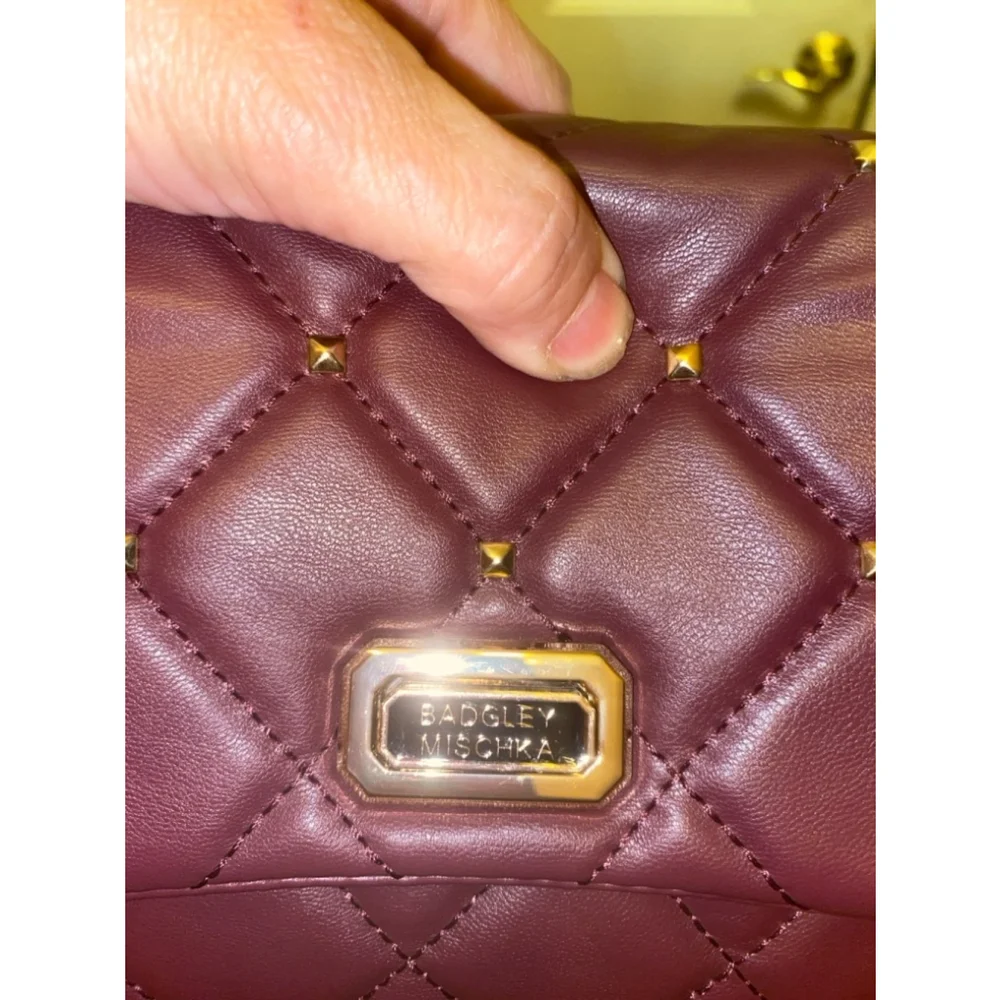 Women's Badgley Mischka Burgundy Crossbody Bag One Size - Picture 5 of 15